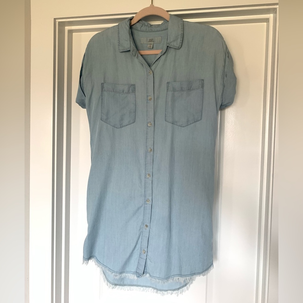 Denim Fringe Dress